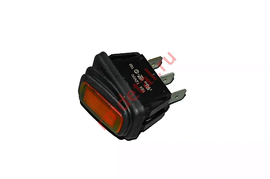 Выключатель влагозащитный OFF-ON 25A с желтой подсветкой R13-238B6E