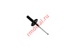 Заклепка вытяжная с широким бортиком алюминий/сталь 4.8х16/16  RAL9005 (черная)